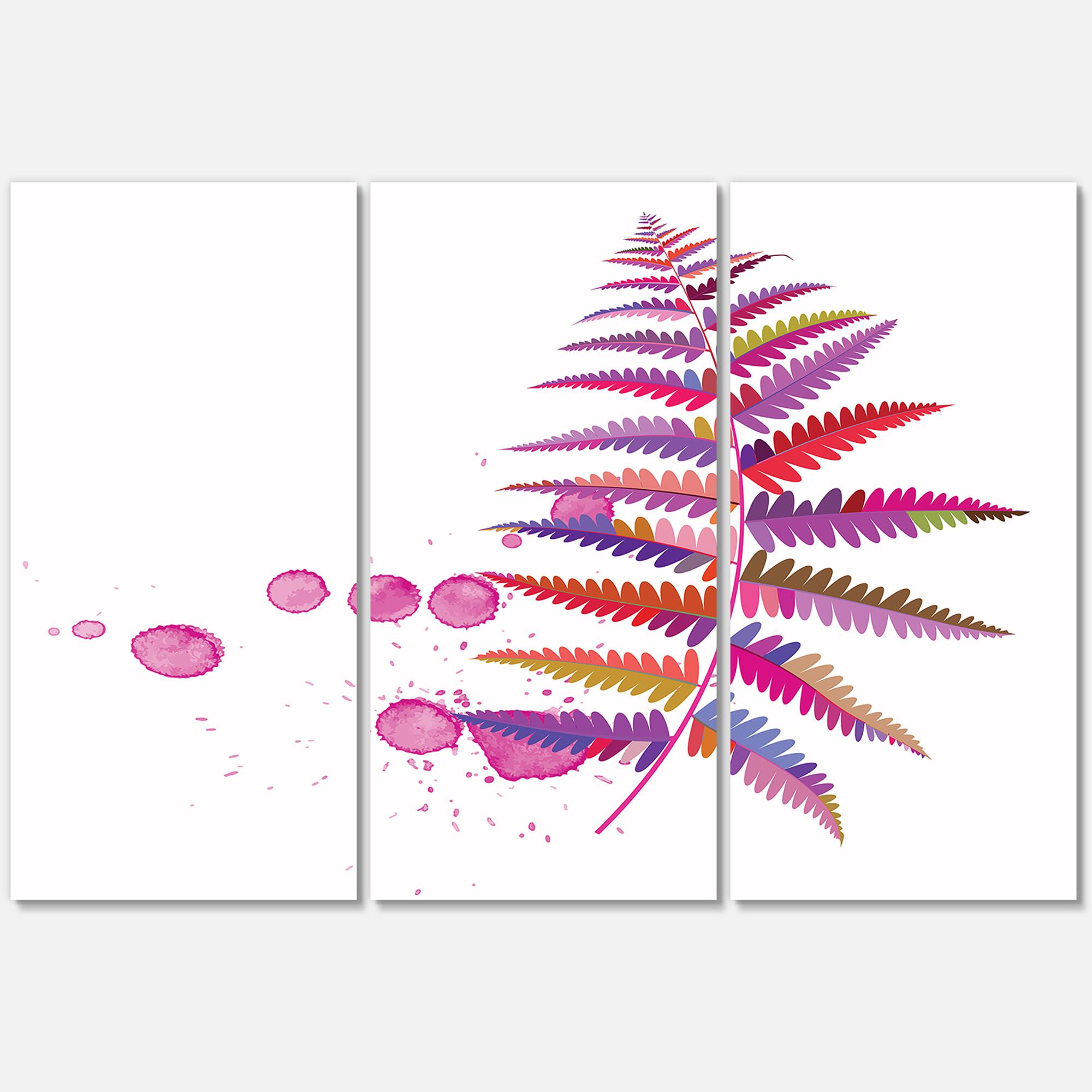 Designart - Purple Fern